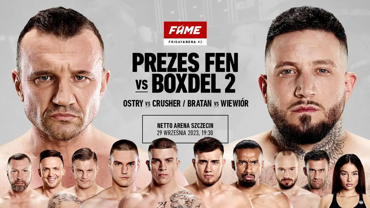 Fame Friday Arena #2. Zapowiedź gali MMA. Data, godzina, karta walk, typy bukmacherów i live stream