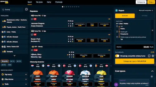 strona internetowa AdmiralBet