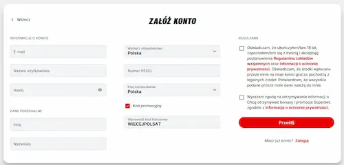 Superbet rejestracja Polsat Box Go