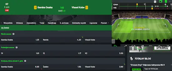 TOTALbet zakłady na żywo